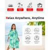 imageAbahub Surf Poncho Men ampamp Women Towel Poncho Adult with Hood Thick Quick Dry Changing Poncho Towel Microfiber Wearable Cover Up for Surfing Beach Swim  Absorbent Changing Towel L Green TurtleGreen Turtle Zippered