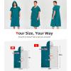 imageAbahub Surf Poncho Men ampamp Women Towel Poncho Adult with Hood Thick Quick Dry Changing Poncho Towel Microfiber Wearable Cover Up for Surfing Beach Swim  Absorbent Changing Towel L Green TurtleDark Green