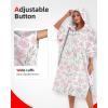 imageAbahub Surf Poncho Men ampamp Women Towel Poncho Adult with Hood Thick Quick Dry Changing Poncho Towel Microfiber Wearable Cover Up for Surfing Beach Swim  Absorbent Changing Towel L Green TurtlePink Flower