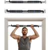 imageAbahub Doorway PullUp Bar with Safety Lock Home Use HeavyDuty Door Frame PullUp Bar for Upper Body Workout Adjustable Strength Training Horizontal Bar Supporting Up to 220 LBS BlackBlue