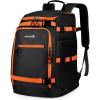 imageAbahub Ski Boot Bag 50L 1680D Nylon Waterresistant Padded Ski Boot Backpack for Skis Snowboard Ski Helmet ampamp AccessoriesBlack