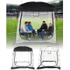 imageAbahub Screen House for 12 PesonSports Tent with Sealed FloorOutdoor Screen Room with Carrying Bag for Sport EventCamping Fishing Cheeringblack