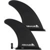 imageAbahub 910 SUP Single Center Fin with 1 Fin Screw Fiberglass Reinforeced 910 inch SUP Replacement Fins for Surfing Surfboard Standup Paddle Board Longboard BlackBlueWhite2 pack slidein fin