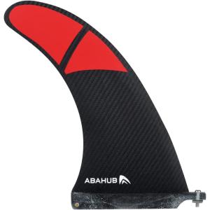 imageAbahub 910 SUP Single Center Fin with 1 Fin Screw Fiberglass Reinforeced 910 inch SUP Replacement Fins for Surfing Surfboard Standup Paddle Board Longboard BlackBlueWhiteCarbon Fiber
