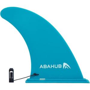 imageAbahub 910 SUP Single Center Fin with 1 Fin Screw Fiberglass Reinforeced 910 inch SUP Replacement Fins for Surfing Surfboard Standup Paddle Board Longboard BlackBlueWhiteblue 9 slidein fin