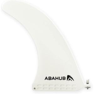 imageAbahub 910 SUP Single Center Fin with 1 Fin Screw Fiberglass Reinforeced 910 inch SUP Replacement Fins for Surfing Surfboard Standup Paddle Board Longboard BlackBlueWhite10 white