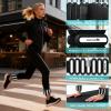 imageAbahub Adjustable Wrist ampamp Ankle Weights 2Pack Wearable Silicone Weighted Bracelet for Women Arm Leg Weights for Home Gym Workout Running Yoga ampamp Pilates  Black and White 2LB Total