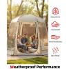 image:imageAbahub 46 People Clear Bubble TentWinter Weatherproof Sports Tent with Sealed Floor Portable Outdoor Igloo Tent with Carrying Bag for Sports GamesCampingFishingCheering