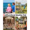image:imageAbahub 46 People Clear Bubble TentWinter Weatherproof Sports Tent with Sealed Floor Portable Outdoor Igloo Tent with Carrying Bag for Sports GamesCampingFishingCheering