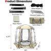 image:imageAbahub 46 People Clear Bubble TentWinter Weatherproof Sports Tent with Sealed Floor Portable Outdoor Igloo Tent with Carrying Bag for Sports GamesCampingFishingCheering