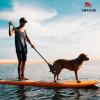 image:imageAbahub 3Piece Stand up Paddles Lightweight Paddleboard Paddle Oars for Paddleboard Adjustable Aluminum Alloy Shaft 68  84Black
