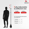 image:imageAbahub 3Piece Stand up Paddles Lightweight Paddleboard Paddle Oars for Paddleboard Adjustable Aluminum Alloy Shaft 68  84Black