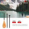 image:imageAbahub 3Piece Stand up Paddles Lightweight Paddleboard Paddle Oars for Paddleboard Adjustable Aluminum Alloy Shaft 68  84Orange