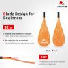 image:imageAbahub 3Piece Stand up Paddles Lightweight Paddleboard Paddle Oars for Paddleboard Adjustable Aluminum Alloy Shaft 68  84Orange