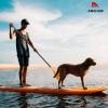 image:imageAbahub 3Piece Stand up Paddles Lightweight Paddleboard Paddle Oars for Paddleboard Adjustable Aluminum Alloy Shaft 68  84Orange