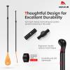 image:imageAbahub 3Piece Stand up Paddles Lightweight Paddleboard Paddle Oars for Paddleboard Adjustable Aluminum Alloy Shaft 68  84Orange