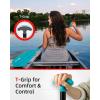 image:imageAbahub Adjustable Canoe Paddle Aluminum Shaft 4353130cm160cm Floatable Oar for Canoeing Boating KayakingBlue