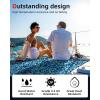 image:imageAbahub EVA Foam Boat Flooring Brushed Pattern Marine Decking Sheet with SelfAdhesive Carpet for Motorboat Kayak Surfboard SUPCamo Blue