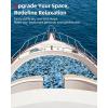 image:imageAbahub EVA Foam Boat Flooring Brushed Pattern Marine Decking Sheet with SelfAdhesive Carpet for Motorboat Kayak Surfboard SUPCamo Blue