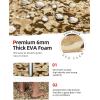 image:imageAbahub EVA Foam Boat Flooring Brushed Pattern Marine Decking Sheet with SelfAdhesive Carpet for Motorboat Kayak Surfboard SUPCamo Brown