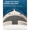 image:imageAbahub EVA Foam Boat Flooring Brushed Pattern Marine Decking Sheet with SelfAdhesive Carpet for Motorboat Kayak Surfboard SUPDark Gray with Black Lines