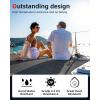 image:imageAbahub EVA Foam Boat Flooring Brushed Pattern Marine Decking Sheet with SelfAdhesive Carpet for Motorboat Kayak Surfboard SUPDark Gray with Black Lines