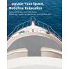 image:imageAbahub EVA Foam Boat Flooring Brushed Pattern Marine Decking Sheet with SelfAdhesive Carpet for Motorboat Kayak Surfboard SUPGray with Black Lines