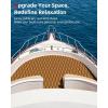 image:imageAbahub EVA Foam Boat Flooring Diamond Pattern Marine Decking Sheet with SelfAdhesive Carpet for Motorboat Kayak Surfboard SUPBrown with Black Lines