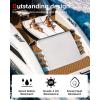 image:imageAbahub EVA Foam Boat Flooring Diamond Pattern Marine Decking Sheet with SelfAdhesive Carpet for Motorboat Kayak Surfboard SUPBrown with Black Lines