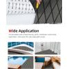 image:imageAbahub EVA Foam Boat Flooring Diamond Pattern Marine Decking Sheet with SelfAdhesive Carpet for Motorboat Kayak Surfboard SUPDark Gray with Black Lines