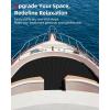 image:imageAbahub EVA Foam Boat Flooring Strip Cut Pattern Marine Decking Sheet with SelfAdhesive Carpet for Motorboat Kayak Surfboard SUPBlack
