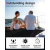 image:imageAbahub EVA Foam Boat Flooring Strip Cut Pattern Marine Decking Sheet with SelfAdhesive Carpet for Motorboat Kayak Surfboard SUPBlack