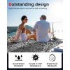 image:imageAbahub EVA Foam Boat Flooring Strip Cut Pattern Marine Decking Sheet with SelfAdhesive Carpet for Motorboat Kayak Surfboard SUPCamo Black