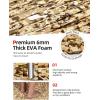 image:imageAbahub EVA Foam Boat Flooring Strip Cut Pattern Marine Decking Sheet with SelfAdhesive Carpet for Motorboat Kayak Surfboard SUPCamo Brown