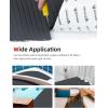 image:imageAbahub EVA Foam Boat Flooring Strip Cut Pattern Marine Decking Sheet with SelfAdhesive Carpet for Motorboat Kayak Surfboard SUPDark Gray