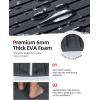 image:imageAbahub EVA Foam Boat Flooring Strip Cut Pattern Marine Decking Sheet with SelfAdhesive Carpet for Motorboat Kayak Surfboard SUPDark Gray