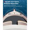 image:imageAbahub EVA Foam Boat Flooring Strip Cut Pattern Marine Decking Sheet with SelfAdhesive Carpet for Motorboat Kayak Surfboard SUPDark Gray