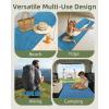 image:imageAbahub Foam Camping Sleeping Pad Waterproof Soft Foam Matress for Adults Foldable Ultralight Wide Pad for Outdoor Backpacking Picnic YogaBlue