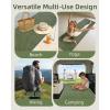 image:imageAbahub Foam Camping Sleeping Pad Waterproof Soft Foam Matress for Adults Foldable Ultralight Wide Pad for Outdoor Backpacking Picnic YogaGreen