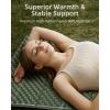 image:imageAbahub Foam Camping Sleeping Pad Waterproof Soft Foam Matress for Adults Foldable Ultralight Wide Pad for Outdoor Backpacking Picnic YogaGreen