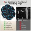 image:imageAbahub Music Boxing Machine for Adults amp Kids  11 Modes amp Bluetooth Boxing Punch Machine Home Fitness Equipment with Gloves Wall Mounted Interactive Boxing Target Nice Gift ChoiceBlack with Blue Light