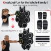 image:imageAbahub Music Boxing Machine for Adults amp Kids  11 Modes amp Bluetooth Boxing Punch Machine Home Fitness Equipment with Gloves Wall Mounted Interactive Boxing Target Nice Gift ChoiceBlack with Colorful Light