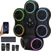 image:imageAbahub Music Boxing Machine for Adults amp Kids  11 Modes amp Bluetooth Boxing Punch Machine Home Fitness Equipment with Gloves Wall Mounted Interactive Boxing Target Nice Gift ChoiceBlack with Colorful Light