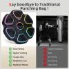 image:imageAbahub Music Boxing Machine for Adults amp Kids  11 Modes amp Bluetooth Boxing Punch Machine Home Fitness Equipment with Gloves Wall Mounted Interactive Boxing Target Nice Gift ChoiceBlack with Colorful Light