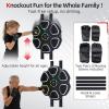 image:imageAbahub Music Boxing Machine for Adults amp Kids  11 Modes amp Bluetooth Boxing Punch Machine Home Fitness Equipment with Gloves Wall Mounted Interactive Boxing Target Nice Gift Choice Color Light