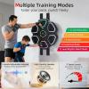 image:imageAbahub Music Boxing Machine for Adults amp Kids  11 Modes amp Bluetooth Boxing Punch Machine Home Fitness Equipment with Gloves Wall Mounted Interactive Boxing Target Nice Gift ChoiceBlack with Colorful Light