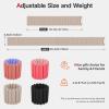 image:imageAbahub Wearable Wrist amp Ankle Weights Set of 2 Stackable Magnetic Weighted Bracelet for Women Waterproof Silicone Arm Leg Weights for Home Gym Workout Running Yoga amp PilatesBeige