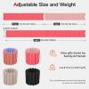 image:imageAbahub Wearable Wrist amp Ankle Weights Set of 2 Stackable Magnetic Weighted Bracelet for Women Waterproof Silicone Arm Leg Weights for Home Gym Workout Running Yoga amp PilatesPeach Pink  Light Pink