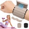 image:imageAbahub Wearable Wrist amp Ankle Weights Set of 2 Stackable Magnetic Weighted Bracelet for Women Waterproof Silicone Arm Leg Weights for Home Gym Workout Running Yoga amp PilatesBeige