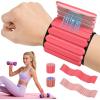 image:imageAbahub Wearable Wrist amp Ankle Weights Set of 2 Stackable Magnetic Weighted Bracelet for Women Waterproof Silicone Arm Leg Weights for Home Gym Workout Running Yoga amp PilatesPeach Pink  Light Pink